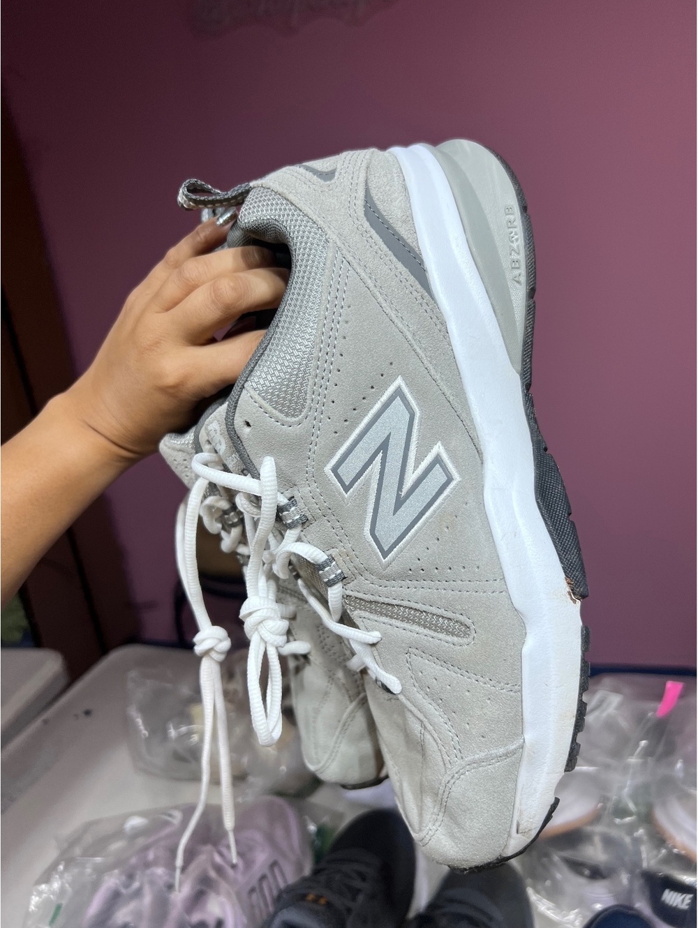New Balance 608 Gray Suede Athletic Sneakers Men's Size 10 - Picture 2 of 6